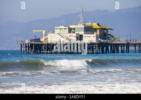 Hafen Büro auf der Pier, Santa Monica, Los Angeles County, Kalifornien, Vereinigte Staaten von Amerika Stockfoto