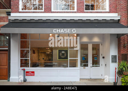 Princeton, New Jersey, 11. November 2019: Die Chase Bank in neuen Jersey-Image Stockfoto