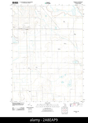 USGS TOPO Karte Michigan MI Gilis 20110908 TM Stockfoto