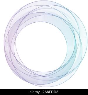 Der blaue Kreis. Abstrakte Welle. Präsentation Präsentation Vorlage Vorlage. Stock Vektor