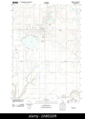 USGS TOPO Karte Michigan MI Fremont 20111101 TM Stockfoto