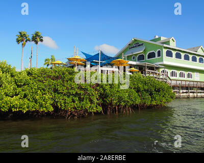 Südwesten Florida Marina auf den Intracoastal Waterway, Florida, USA, 30. Oktober 2019, © katharine Andriotis Stockfoto