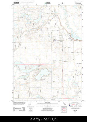 USGS TOPO Karte Michigan MI Hale 20120724 TM Stockfoto