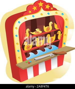 Karneval Shooting Game Stock Vektor