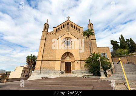 Kirche der Verklärung des Herrn in Artá, Spanien. Stockfoto