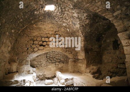 Küche, Schloss Karak, Al Karak, Governorat Karak, Jordanien, Naher Osten Stockfoto