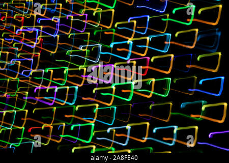 Abstrakte Licht Muster Hintergrund - Asheville, North Carolina, USA Stockfoto