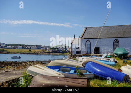 Der Badeort der Insel Whithorn in der Machars von Wigtownshire in Dumfries und Galloway, Schottland, Großbritannien. Stockfoto