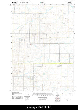 USGS TOPO Karte Michigan MI McBain 20110927 TM Stockfoto