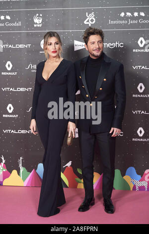 November 8, 2019, Madrid, Madrid, Spanien: Manuel Carrasco, Almudena Navalon besucht Los 40 Music Awards an Wizink Zentrum am 8. November 2019 in Madrid, Spanien (Bild: © Jack Abuin/ZUMA Draht) Stockfoto