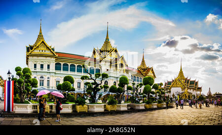 Bangkok, Thailand - 29.Oktober 2019: Grand Palace im Jahr 1782 und seit 150 Jahren die Heimat der thailändische König gebaut. Stockfoto