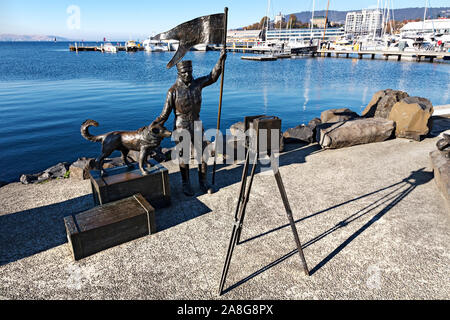 Hobart Australien / Die Richtung Süden Skulpturen an Victoria Dock, Hobart Tasmanien. Stockfoto