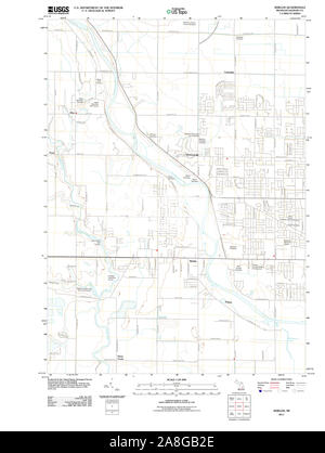 USGS TOPO Karte Michigan MI Schilde 20111017 TM Stockfoto