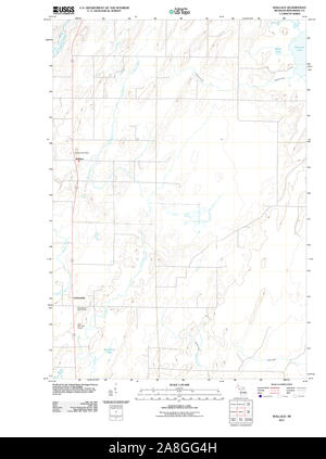 USGS TOPO Karte Michigan MI Wallace 20110929 TM Stockfoto