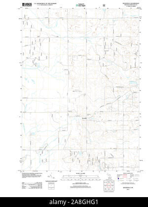 USGS TOPO Karte Michigan MI Woodville 20120724 TM Stockfoto