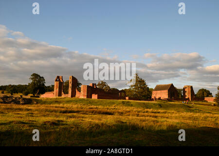 Ruinen von bradgate Haus in Bradgate Park, Leicester, Leicestershire, England, Großbritannien Stockfoto