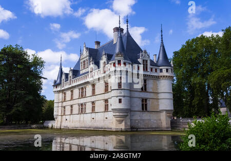 Château d'Azay-le-Rideau im Loiretal, Frankreich Stockfoto