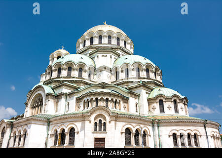 Detail der Kuppel der St. Alexander Kathedrale in Sofia (Bulgarien) Stockfoto