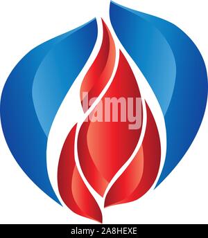 Feuer, Flamme, Feuer, Logo Stock Vektor