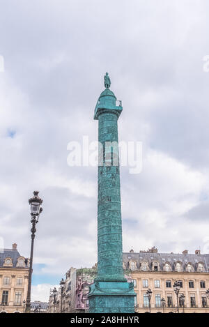 Paris, Place Vendome, herrliche Fassaden im 1st Bezirk der französischen Hauptstadt Stockfoto