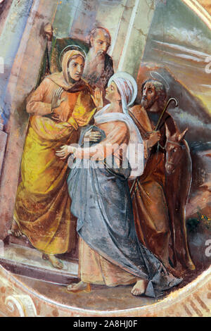 Besichtigung der Heiligen Jungfrau Maria Stockfoto