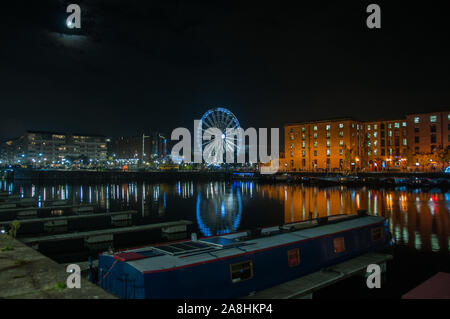 Um die UK-Merseyside - Liverpool - Fluss des Lichts 2019 Stockfoto