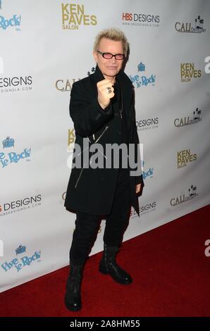 Hollywood, Ca. 8. November, 2019. Billy Idol auf der Pop-Up Art Show von Billy Morrison und Steve Stevens bei Ken ebnet Salon in West Hollywood, Kalifornien am 8. November 2019. Quelle: David Edwards/Medien Punch/Alamy leben Nachrichten Stockfoto