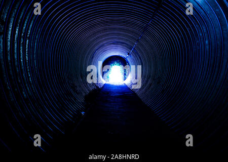 Eingang und Ausgang von Kelvedon Hatch secret Nuclear Bunker, prepping für Kriegszeiten Stockfoto