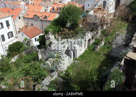 Blick auf die Altstadt von Dubrovnik, Kroatien Stockfoto