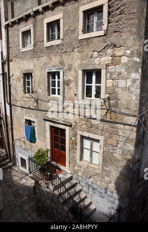 Alte Gebäude in der Altstadt von Dubrovnik Kroatien Stockfoto