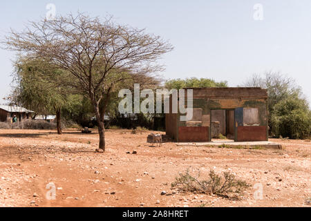 Lketingas ehemaligen Shop im Dorf Barsaloi, Kenia Stockfoto