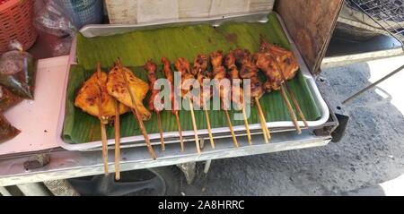 Die Sehenswürdigkeiten von fantastischen Street Food rund um Thailand Stockfoto