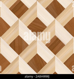 Abstract home dekorative Holz- Wand und Boden design Hintergrund, 3D-Form Holz- Hintergrund Stockfoto