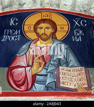 Jesus Christus, orthodoxen Kloster in Cetinje, der alten Hauptstadt von Montenegro Stockfoto