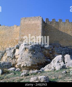 CASTILLO ARABE DEL S X - las mejores DE LAS MURALLAS. Lage: CASTILLO. SAN ESTEBAN DE GORMAZ. Spanien. Stockfoto