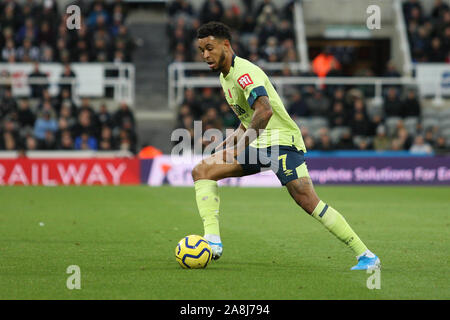 NEWCASTLE UPON TYNE, ENGLAND, 9. November 2019 von Bournemouth Josua König während der Premier League Match zwischen Newcastle United und Bournemouth am St. James's Park, Newcastle am Samstag, den 9. November 2019. (Credit: Steven Hadlow | MI Nachrichten) das Fotografieren dürfen nur für Zeitung und/oder Zeitschrift redaktionelle Zwecke verwendet werden, eine Lizenz für die gewerbliche Nutzung Kreditkarte erforderlich: MI Nachrichten & Sport/Alamy leben Nachrichten Stockfoto