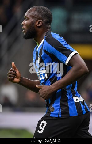 Verona, Italien. 9 Nov, 2019. Romelu Lukaku des FC Internazionale während der Serie A-Spiel zwischen Inter Mailand und Hellas Verona im Stadio San Siro, Mailand, Italien am 9. November 2019. Foto: Mattia Ozbot. Credit: UK Sport Pics Ltd/Alamy leben Nachrichten Stockfoto