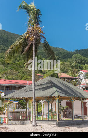 Guadeloupe, die Inseln von Saintes, typische Häuser im Dorf Stockfoto