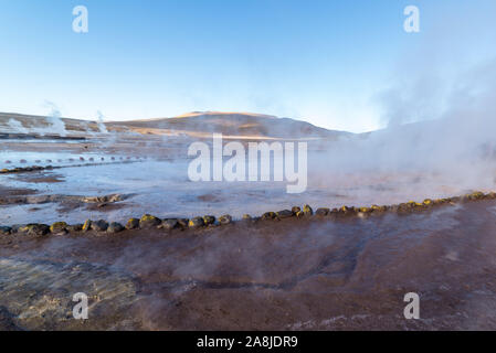 Geysir del Tatio, San Pedro de Atacama Stockfoto