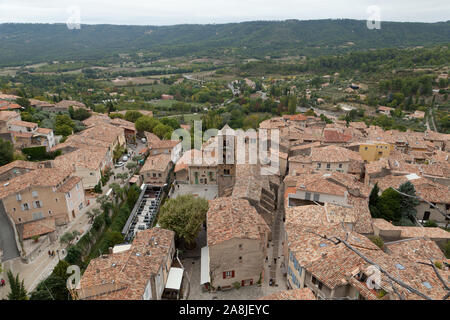 Moustiers-Sainte-Marie, oder Moustiers Stockfoto