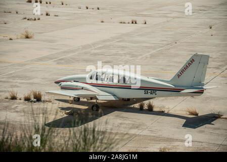 Eindrücke von der alten Ellinikon Flughafen Athen, im Jahr 2001 aufgegeben, nachdem die neuen internationalen Flughafen Athen Eleftherios Venizelos (ATH) für geöffnet Stockfoto