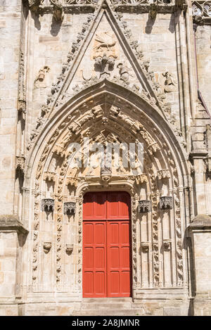 Quimper in der Bretagne, der Kathedrale Saint-Corentin Stockfoto