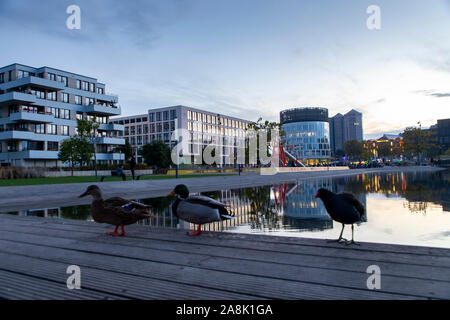 Essen, Stadtmitte, dem Universitätsviertel, Grüne center Essen, neues Stadtviertel zwischen der Innenstadt und der Universität entfernt, Leben und Arbeiten, leisu Stockfoto