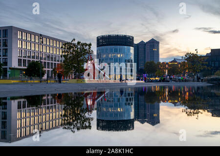 Essen, Stadtmitte, dem Universitätsviertel, Grüne center Essen, neues Stadtviertel zwischen der Innenstadt und der Universität entfernt, Leben und Arbeiten, leisu Stockfoto