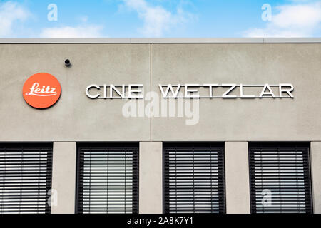WETZLAR, Deutschland 05. SEPTEMBER 2019: Firmengebäude der Leica Camera AG, Leica, Wetzlar, Hessen, Deutschland, Europa Stockfoto