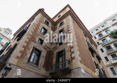 Malerische Barcelona Straße Vista, Katalonien Stockfoto
