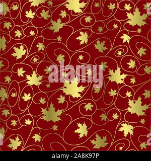 Thanksgiving Blatt Hintergrund im Vektorformat. Stock Vektor