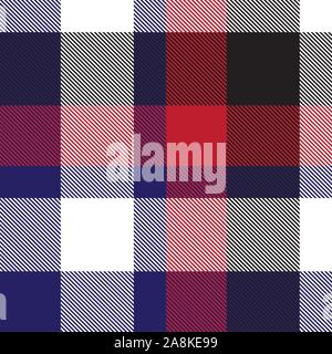 Klassisch Modern Tartan Tartan nahtlose Muster in Vektor - Dies ist eine klassische Plaid, kariert, Tartan Muster für T-Shirt Druck geeignet, Stoff Stock Vektor