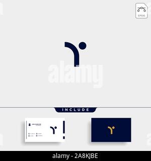 Erste T menschlichen Gemeinschaft Logo Template Vector Stock Vektor