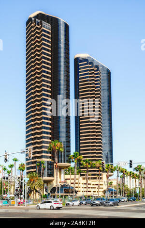 San Diego, Kalifornien/USA - 11. August 2019 Das Hotel ist ein hohes, modernes Gebäude in der Innenstadt von San Diego Stockfoto